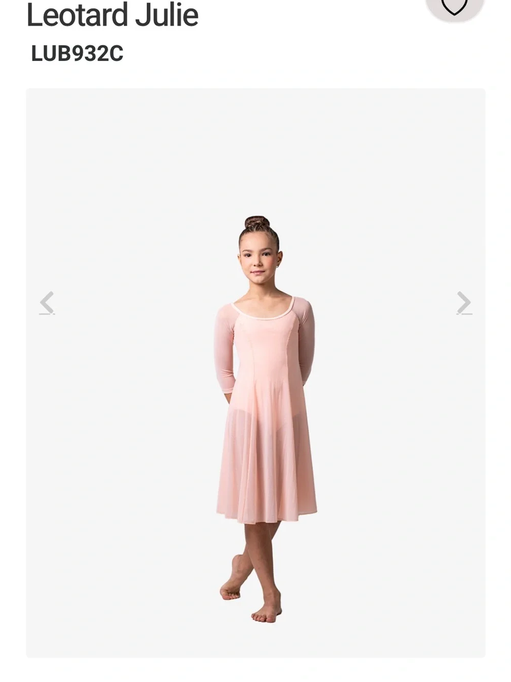 LULLI dancewear Leo lyrical dress